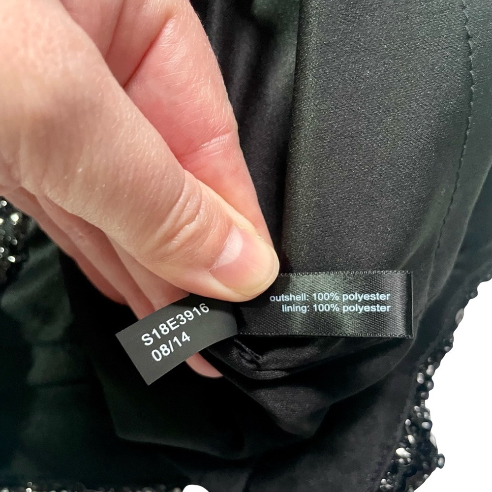 NWT The Limited Sequin Mini Skirt Black Petite 2P - Picture 3 of 4